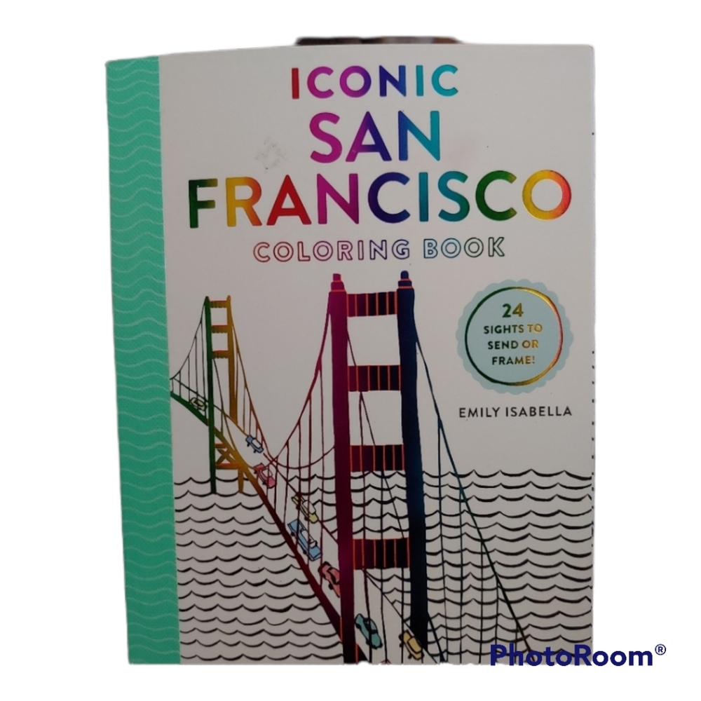 NWT "Iconic San Francisco" Coloring Book/Postcards
